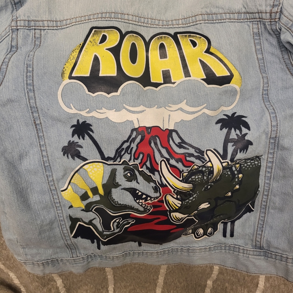 Boy Dino Jean Jacket.